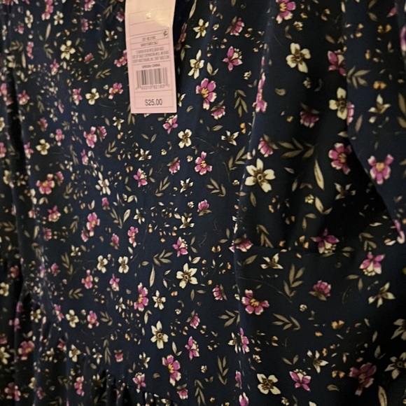 NWT wild fable long sleeve floral print babydoll dress, Size S - Picture 5 of 7